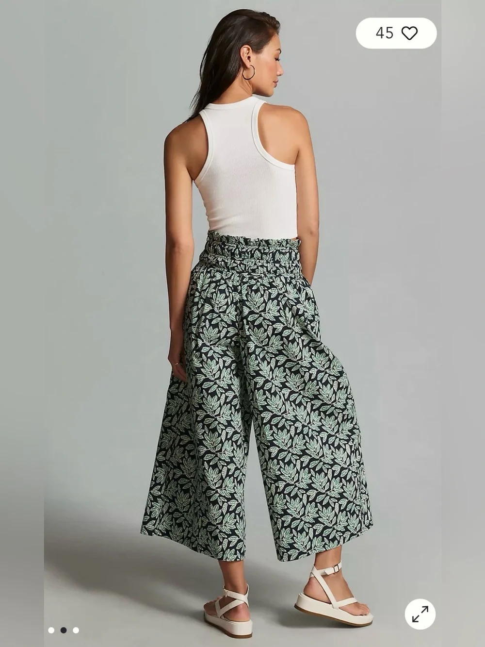 En Saison Arielle Pants size medium wide leg ankle multicolored EUC - Picture 2 of 10